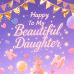 Happy birthday daughter gif