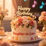 Happy birthday daughter in law gif